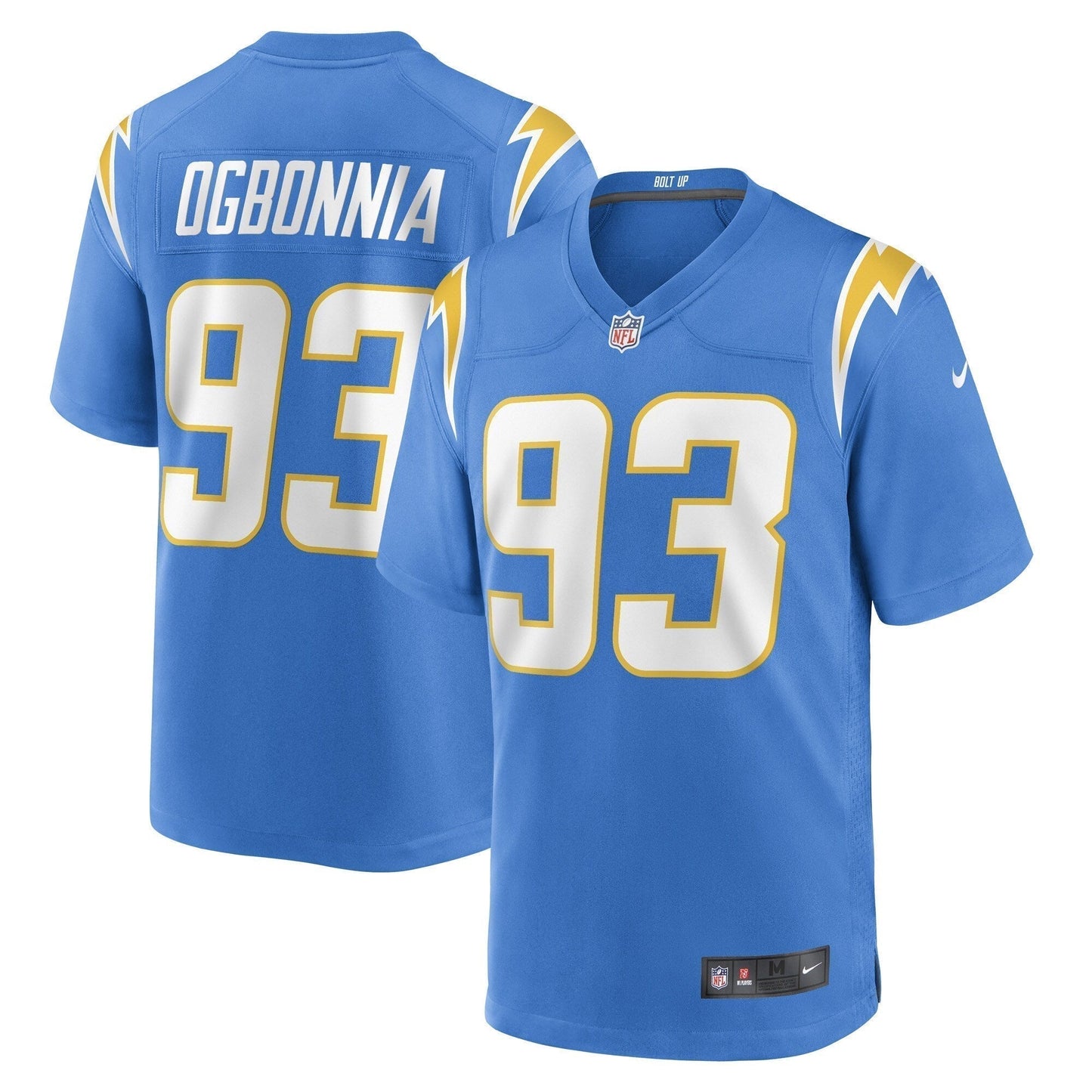 Otito Ogbonnia Los Angeles Chargers  Game   Jersey - Powder Blue