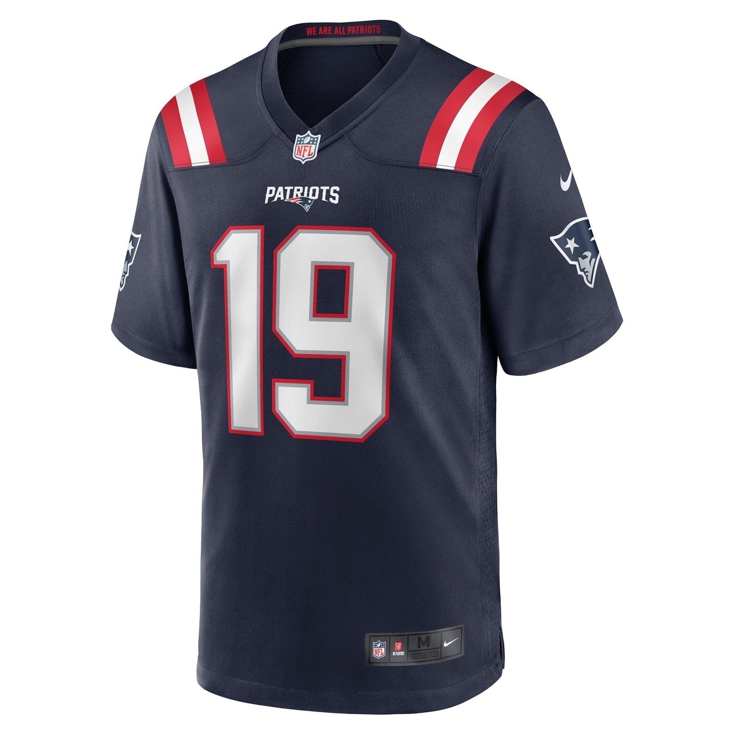 Joe Milton III New England Patriots   Game Jersey -  Navy