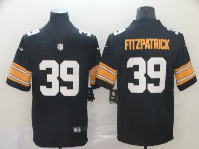 Men's Pittsburgh Steelers Minkah Fitzpatrick  Jersey -  Black-No team logo