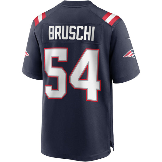 NE.Patriots #54 Tedy Bruschi Navy Game Retired Player Jersey