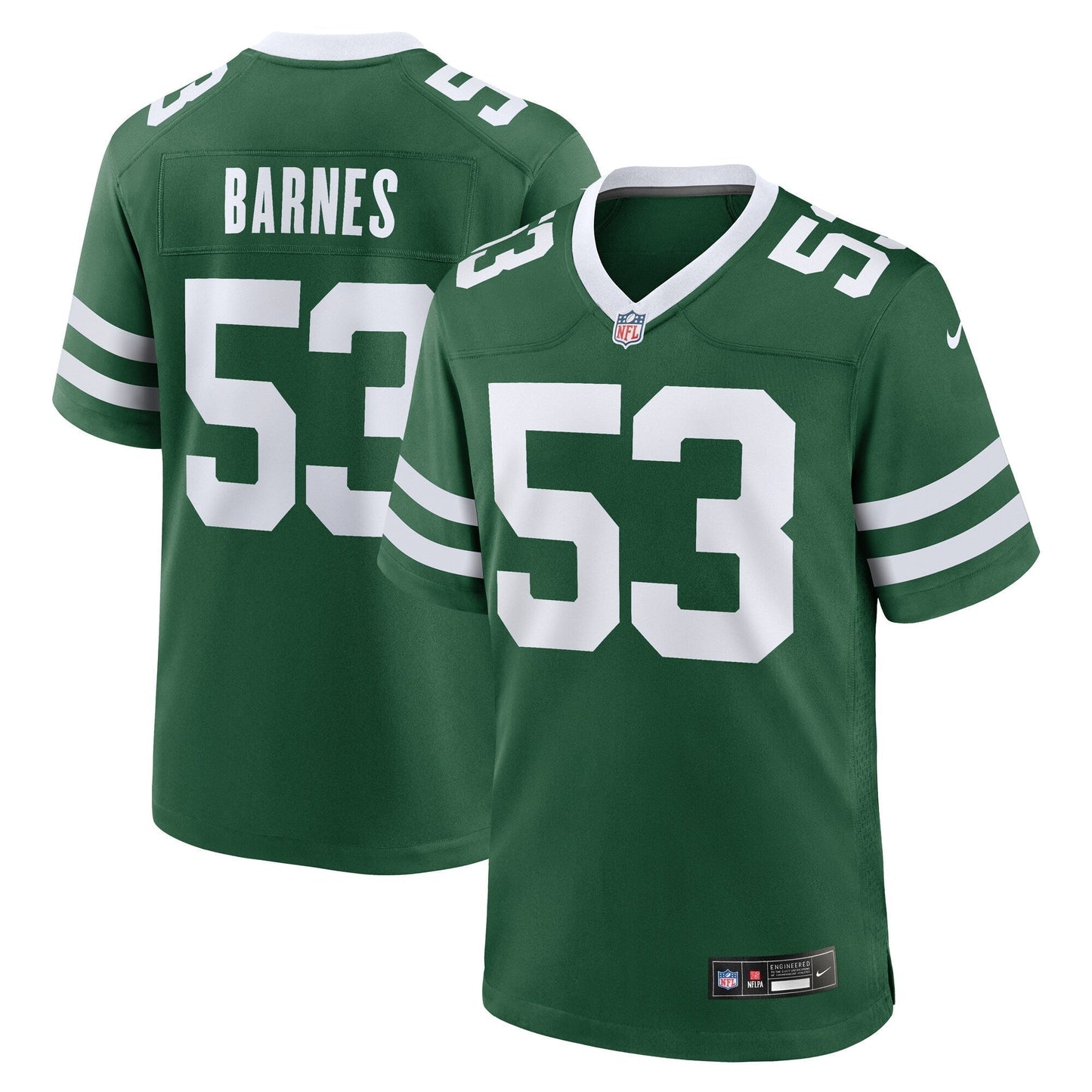 Zaire Barnes New York Jets  Team Game Jersey - Legacy Green