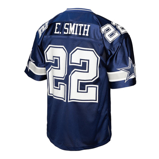 D.Cowboys #22 Emmitt Smith Mitchell & Ness Navy Legacy Replica Jersey
