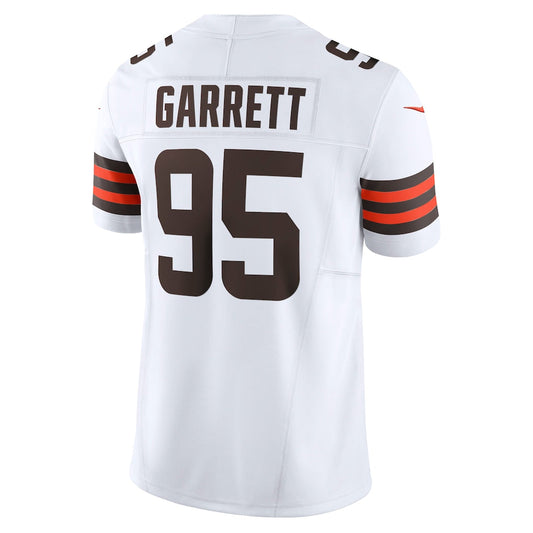 C.Whites #95 Myles Garrett White Team Vapor F.U.S.E. Limited Jersey