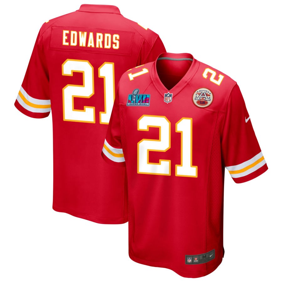 Mike Edwards Kansas City Chiefs  Super Bowl LVII Game Jersey - Red