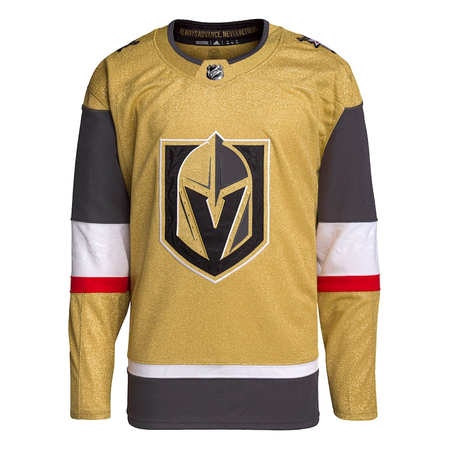 Custom Men's Vegas Golden Knights  Gold Home Primegreen Jersey