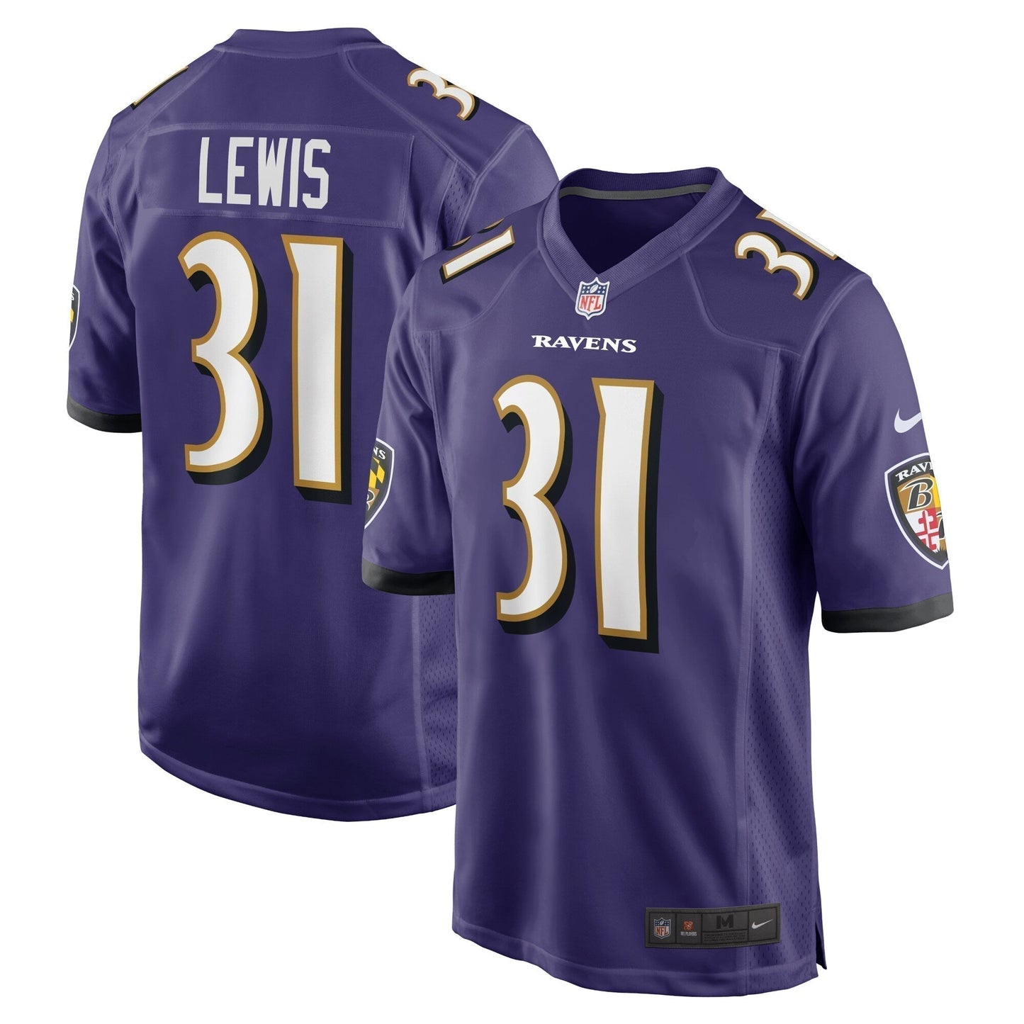 Jamal Lewis Baltimore Ravens  Retired   Game Jersey - Purple