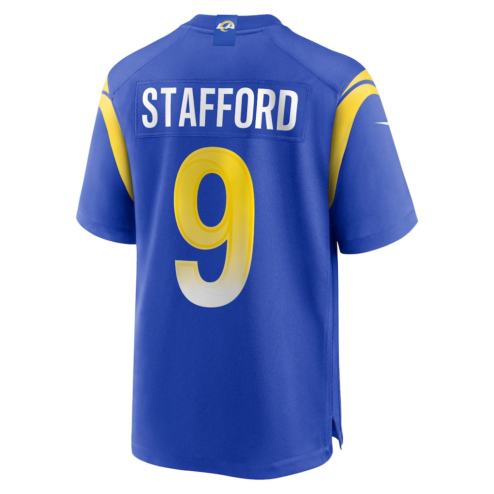 LA.Rams #9 Matthew Stafford Royal Game Jersey
