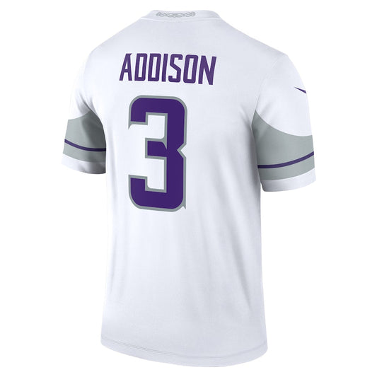 M.Vikings #3 Jordan Addison White Legend Player Performance Top Jersey