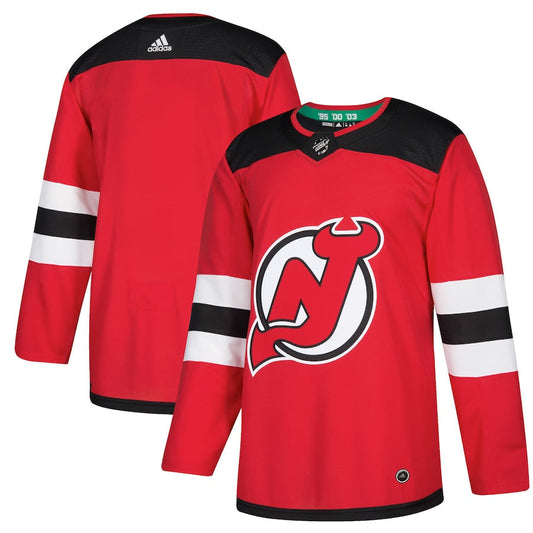 Custom New Jersey Devils Home Blank Jersey - Red