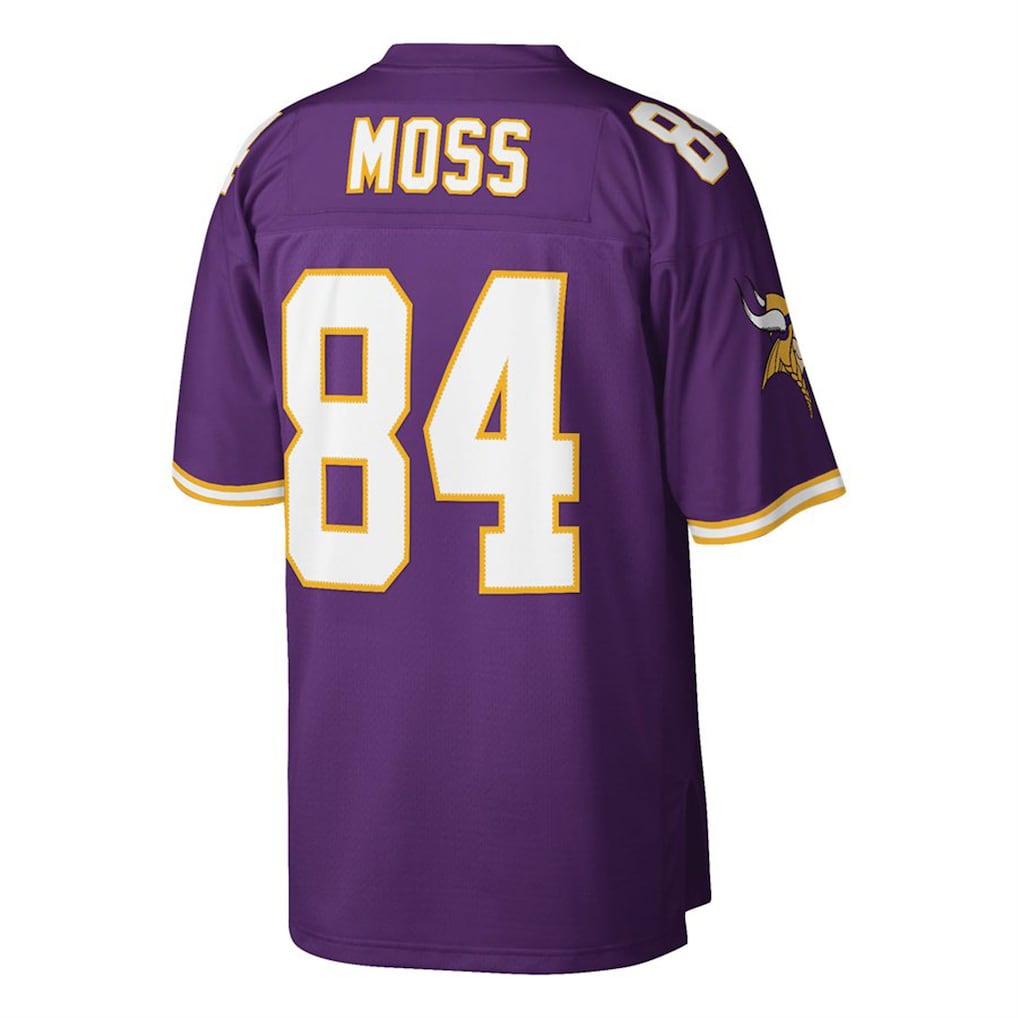 M.Vikings #84 Randy Moss Mitchell & Ness Purple Big & Tall 1998 Retired Player Replica Jersey