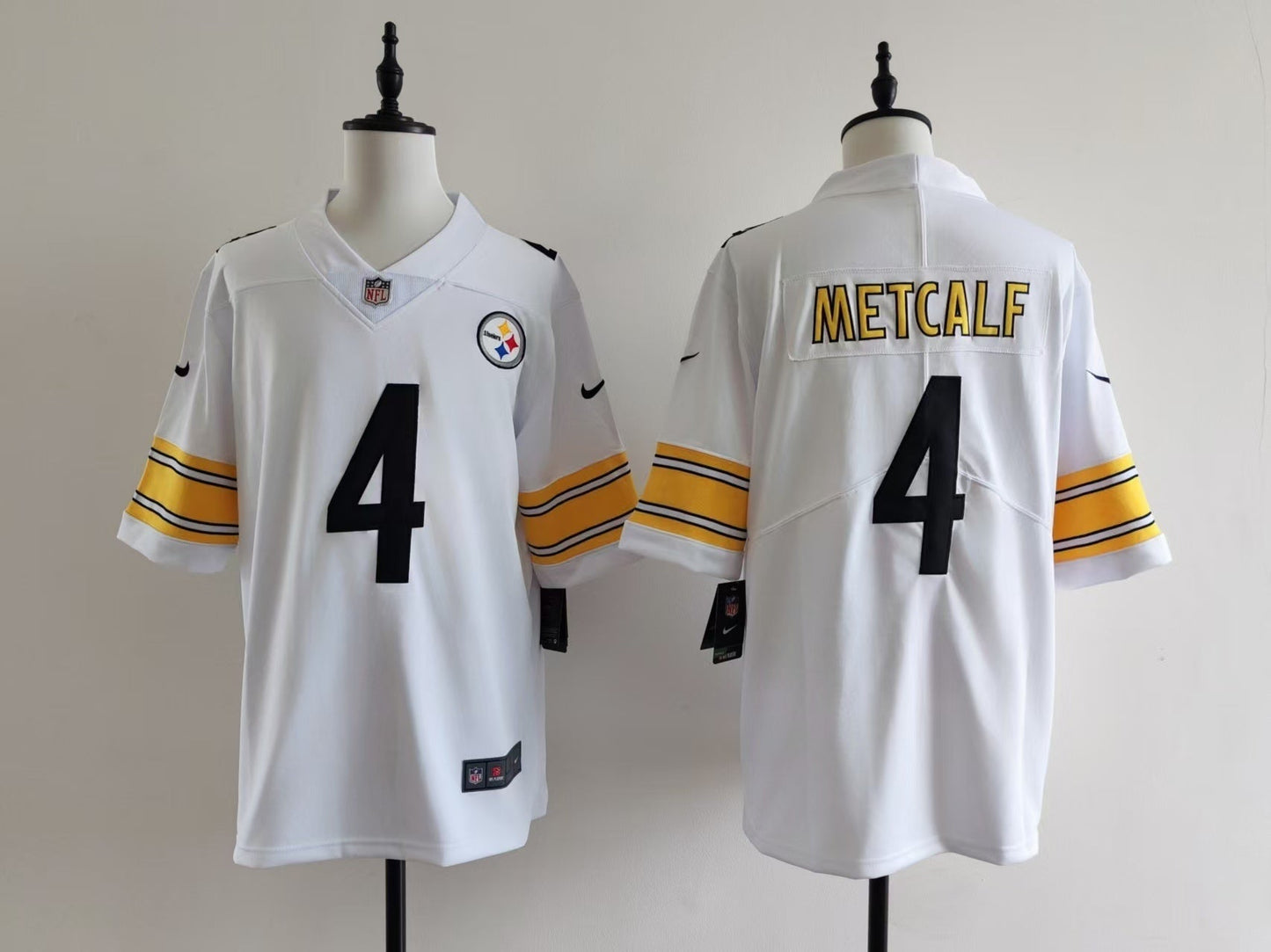 Men's Pittsburgh Steelers DK Metcalf  Jersey -  White