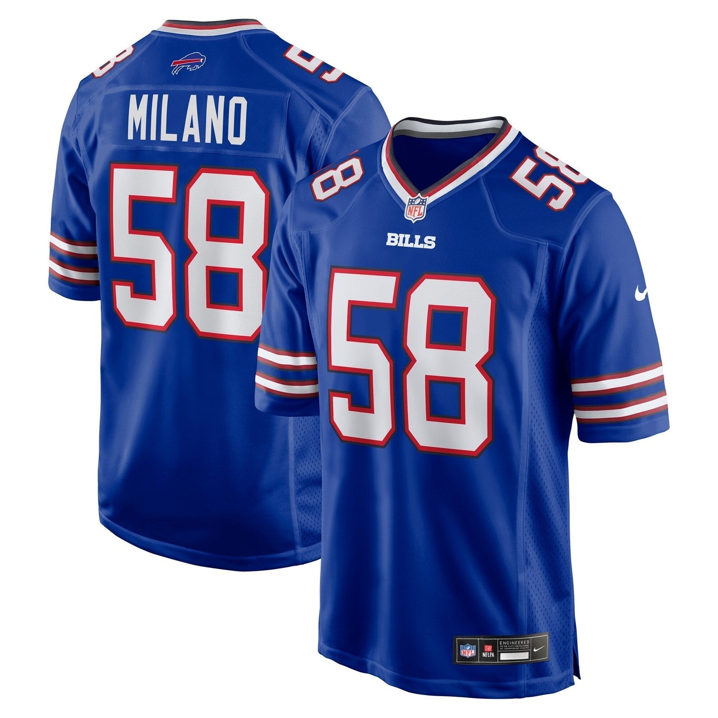 Matt Milano Buffalo Bills  Game   Jersey - Royal