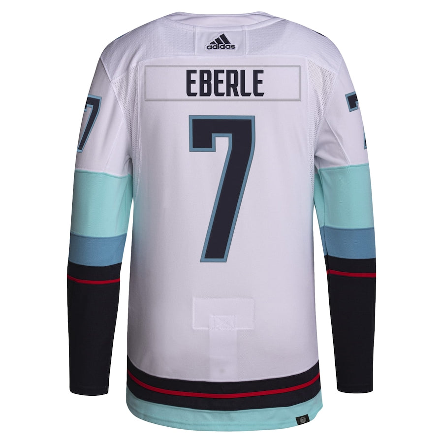 Men's Seattle Kraken Jordan Eberle  White Away Primegreen Authentic Pro Player - Jersey
