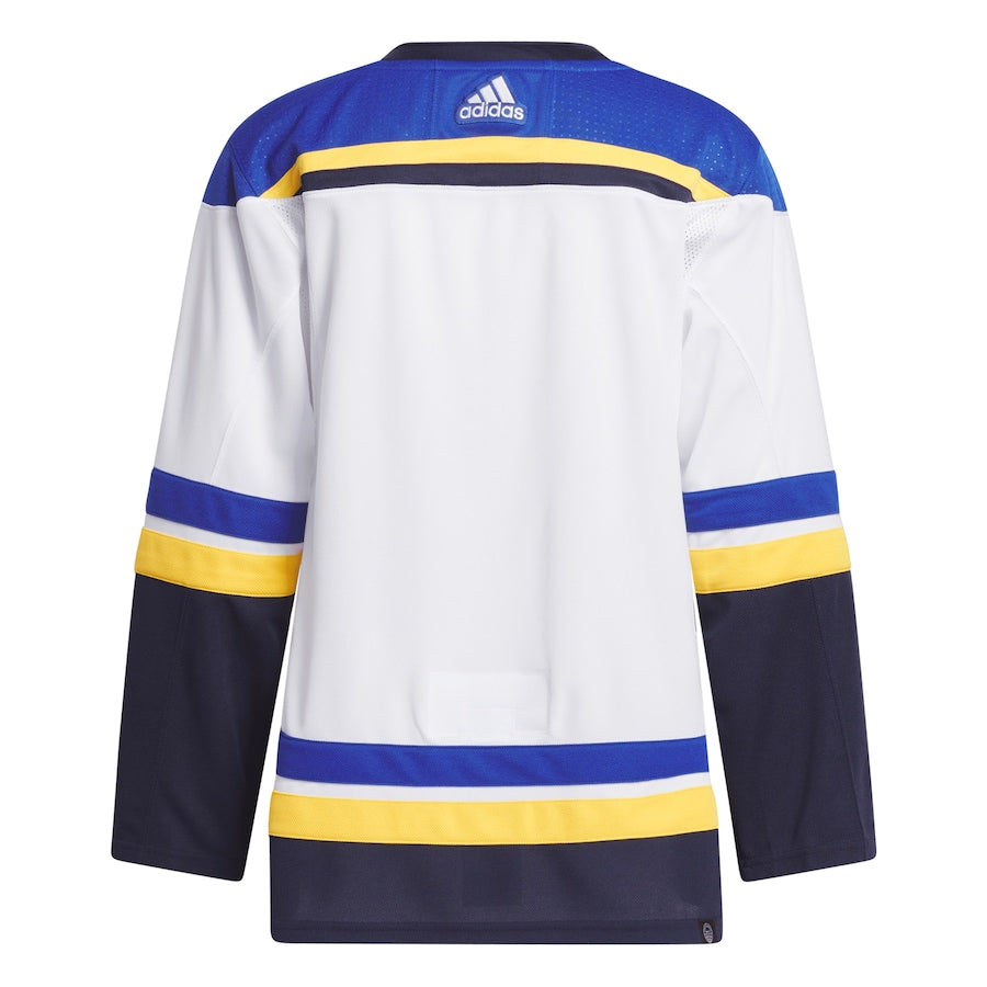 Men's St. Louis Blues  White Away Primegreen Authentic Jersey