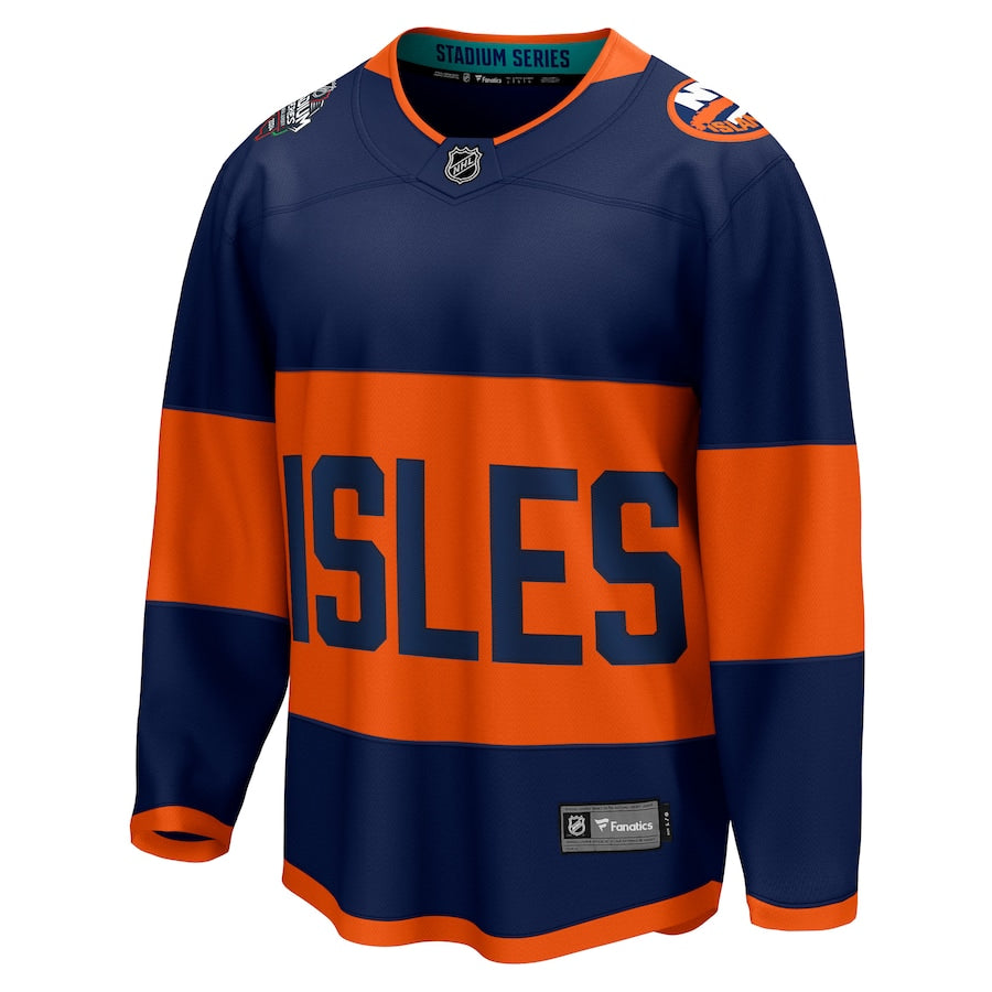 New York Islanders 2024 NHL Stadium Series Breakaway Blank Jersey  Navy