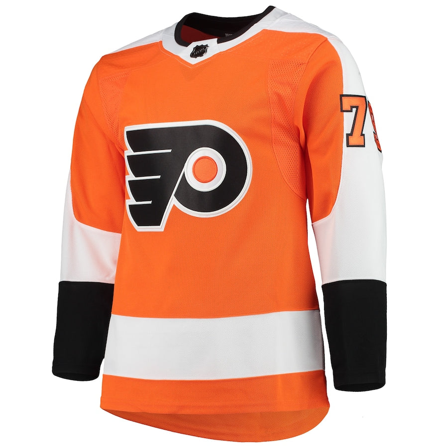 Men's Philadelphia Flyers Carter Hart  Orange Home Primegreen Authentic Player Jersey