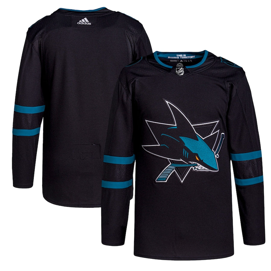 Men's San Jose Sharks  Black Alternate Primegreen Authentic Jersey