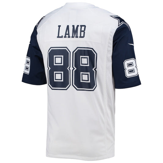 D.Cowboys #88 CeeDee Lamb White Alternate Game Team Jersey