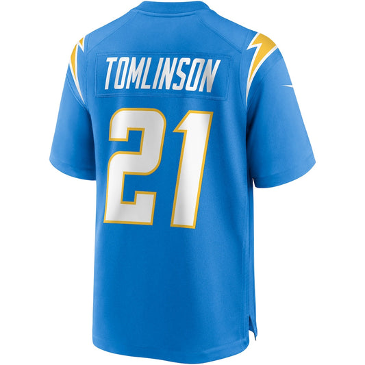 LA.Chargers #21 LaDainian Tomlinson Powder Blue Game Retired Player Jersey