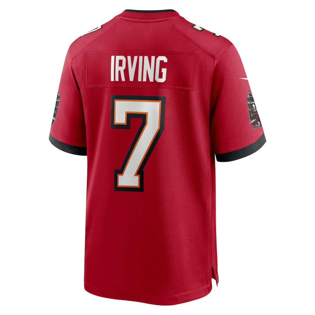 TB.Buccaneers #7 Bucky Irving Red 50th Season Team GameJersey