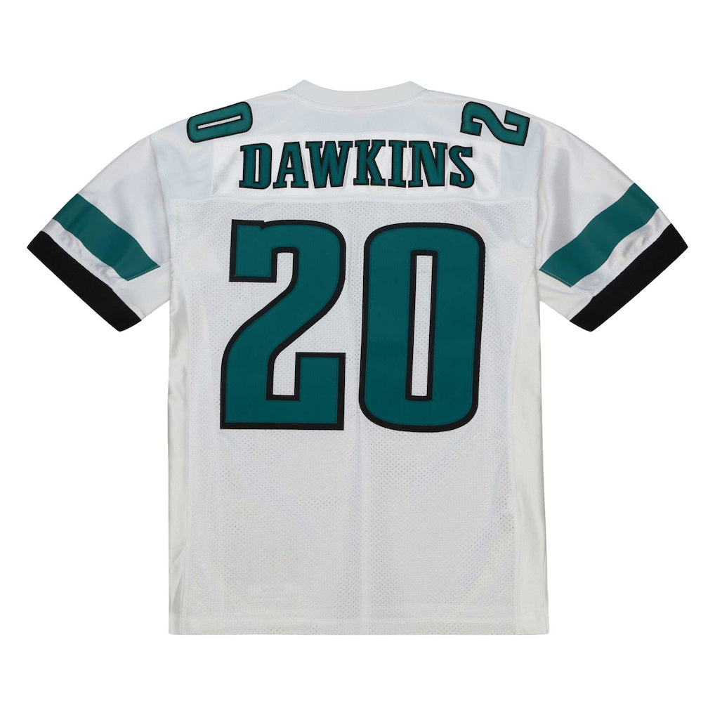 P.Eagles #20 Brian Dawkins Mitchell & Ness White Authentic Throwback Retired Player Jersey