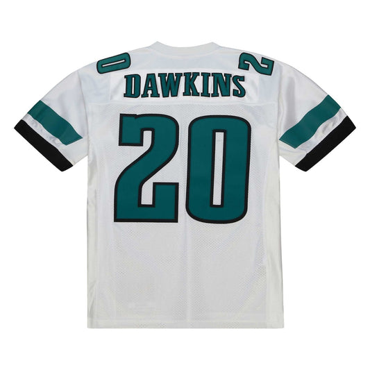 P.Eagles #20 Brian Dawkins Mitchell & Ness White Authentic Throwback Retired Player Jersey