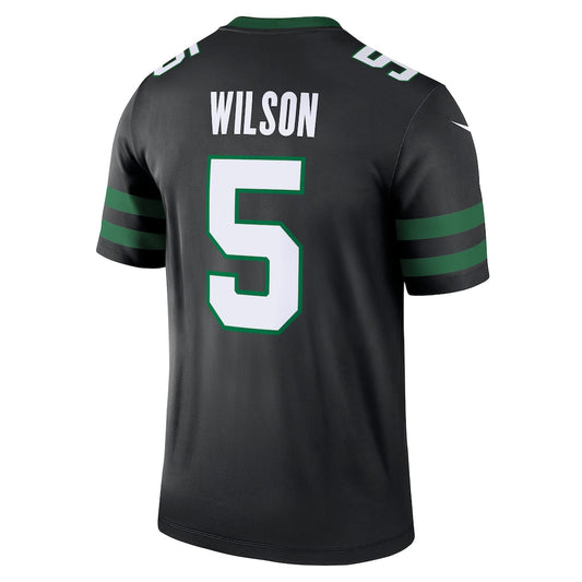 NY.Jets #5 Garrett Wilson Black Legend Player Performance Top Jersey