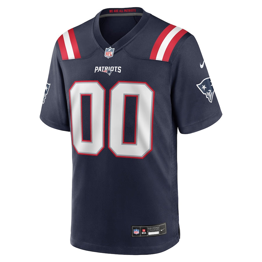 New England Patriots TreVeyon Henderson  Navy 2025 NFL Draft Game Jersey