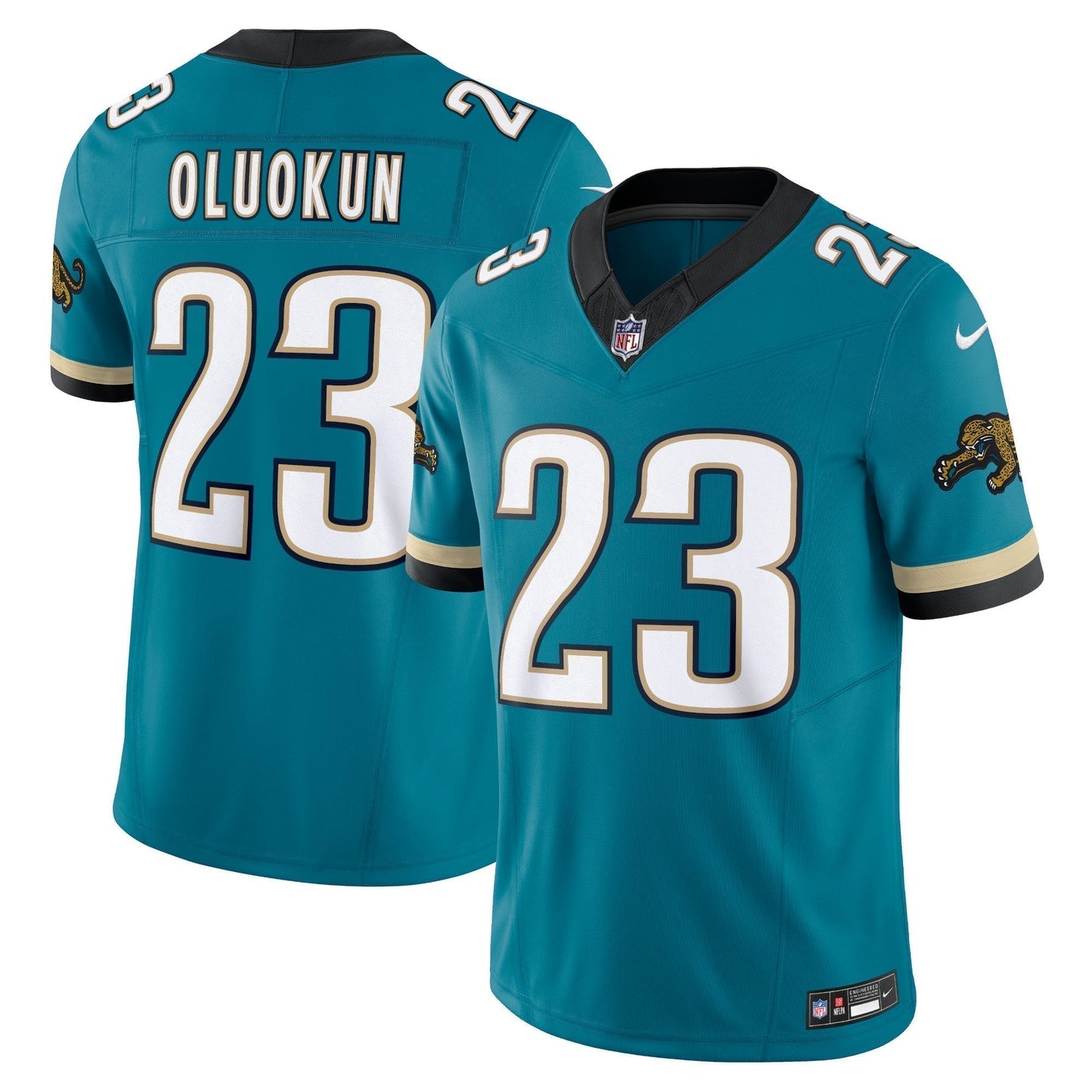 Foye Oluokun Jacksonville Jaguars  Prowler Throwback Vapor F.U.S.E. Limited Jersey - Teal