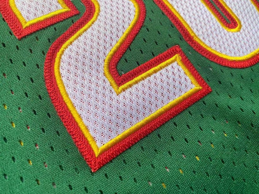 Supersonics No. 20 Gary Payton Green  MN