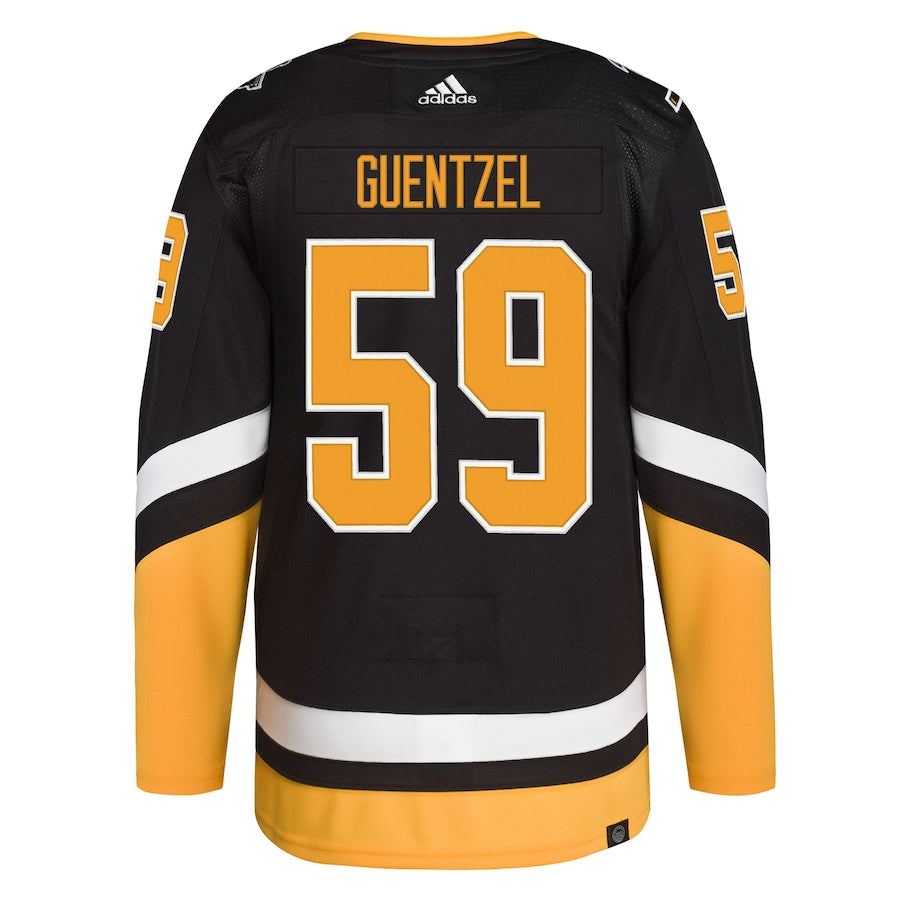 Men's Pittsburgh Penguins Jake Guentzel  Black Alternate Primegreen Authentic Player Jersey