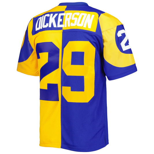 LA.Rams #29 Eric Dickerson Mitchell & Ness  Royal/Gold 1984 Split Legacy Replica Jersey