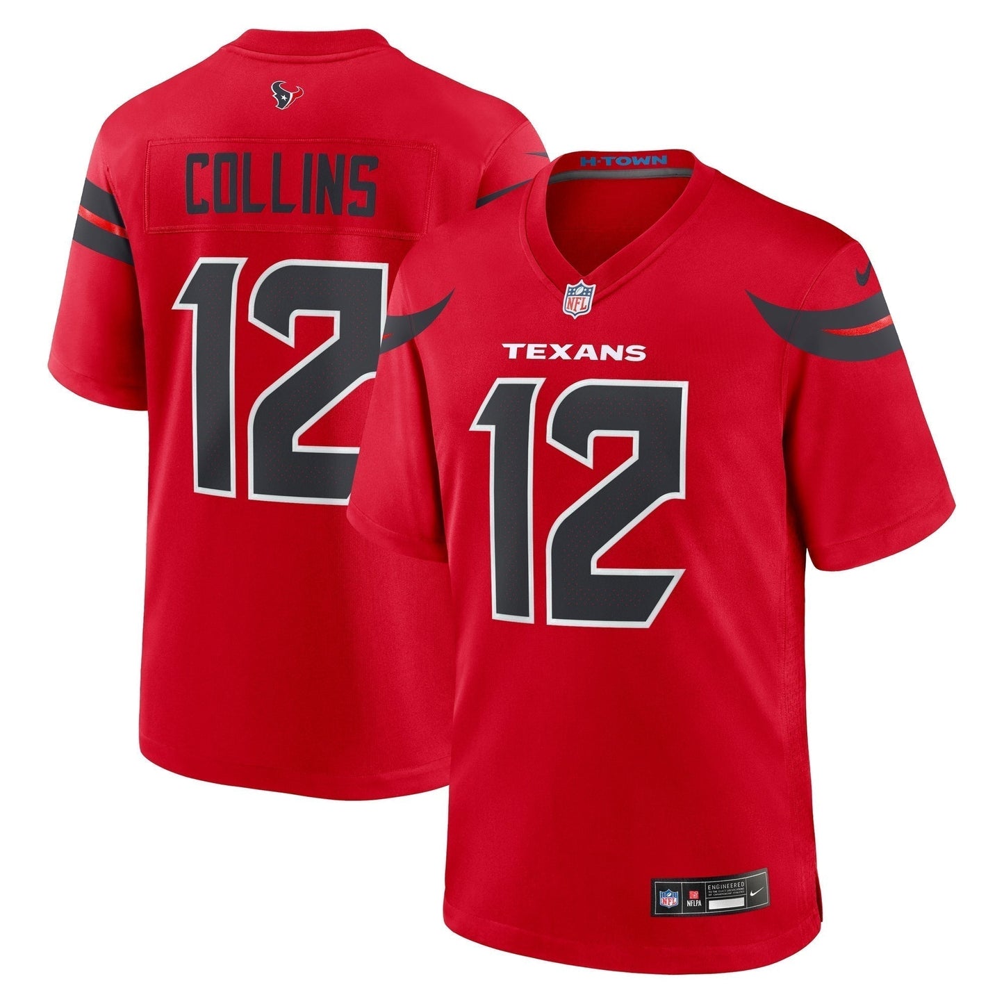 Nico Collins Houston Texans  Alternate Game Jersey -  Red