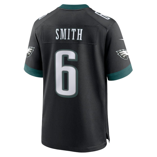 P.Eagles #6 DeVonta Smith Black Alternate Game Jersey