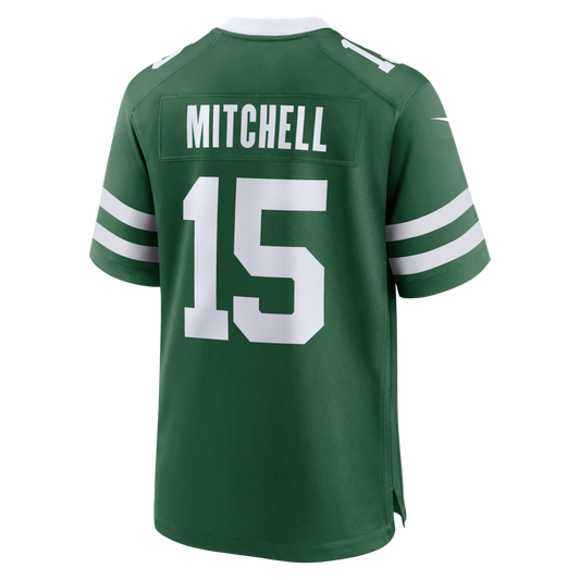 NY.Jets #15 Adonai Mitchell Legacy Green Team Game Jersey