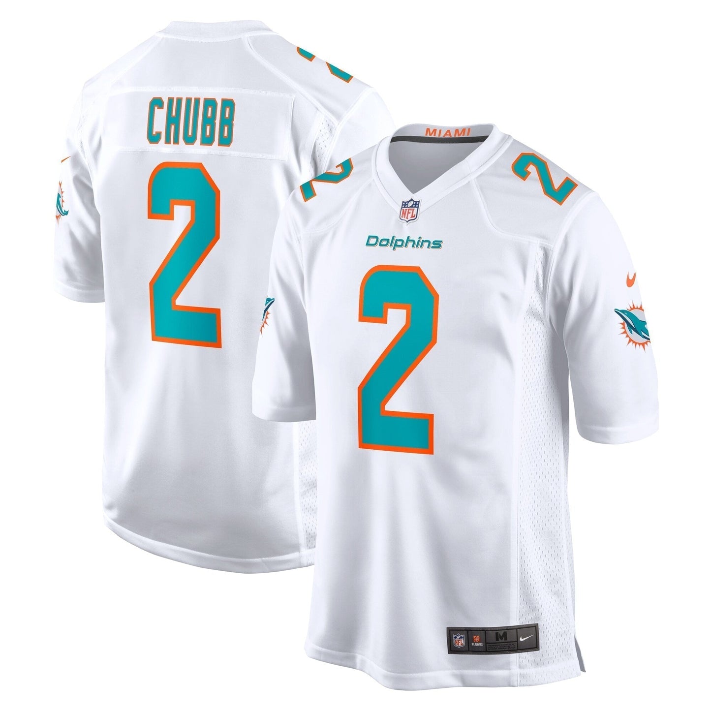 Bradley Chubb Miami Dolphins  Game   Jersey - White