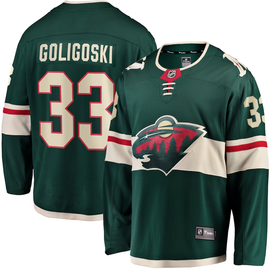 Men's Minnesota Wild Alex Goligoski Green Home Breakaway Player Jersey