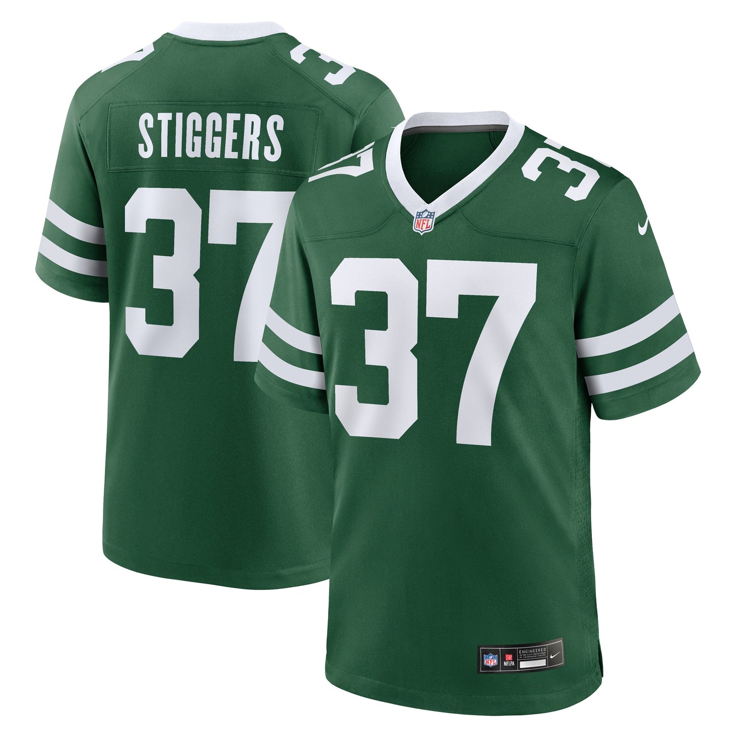 Qwan'tez Stiggers New York Jets  Team Game Jersey - Legacy Green