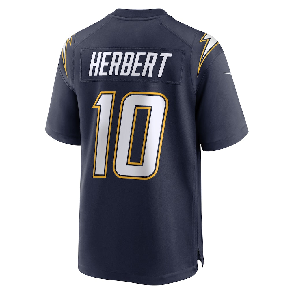 LA.Chargers #10 Justin Herbert Navy Alternate Super Chargers Game Player Jersey