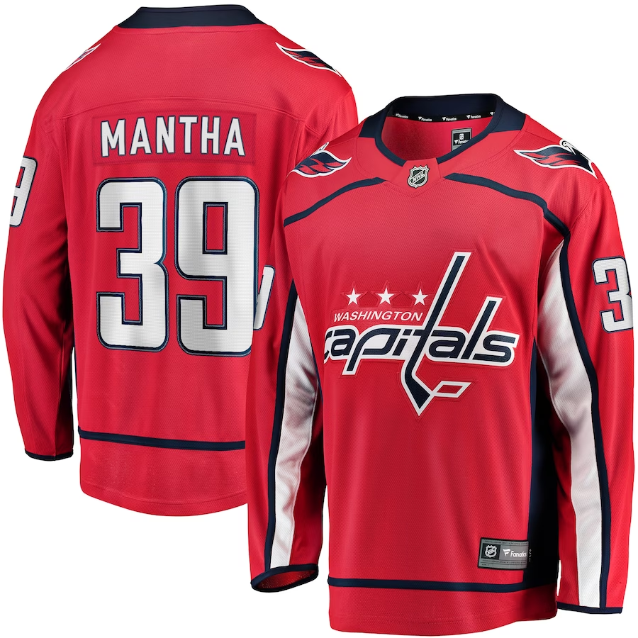 Men's Washington Capitals Anthony Mantha #39 Red Home Breakaway Player Jersey1