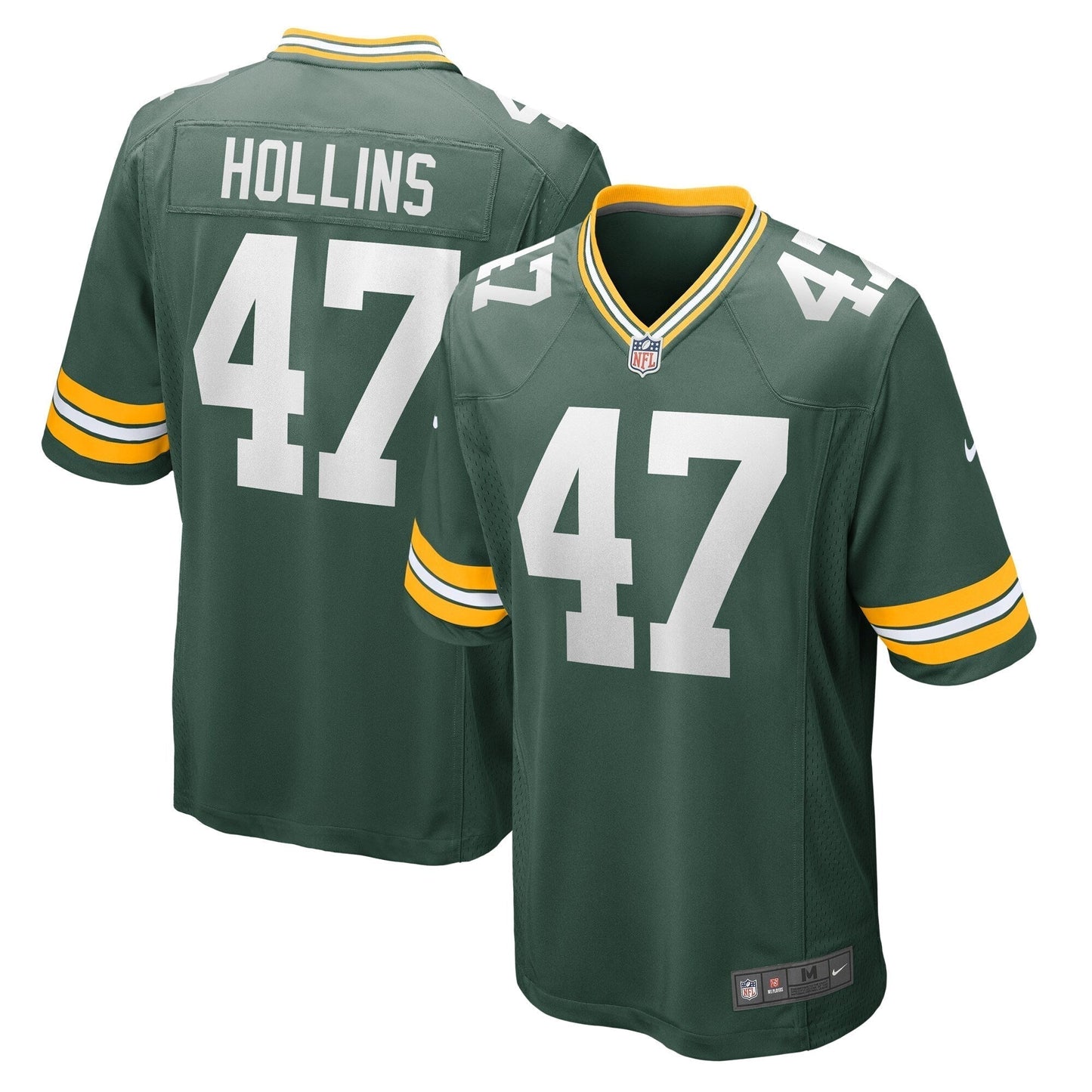 Justin Hollins Green Bay Packers  Home Game   Jersey - Green
