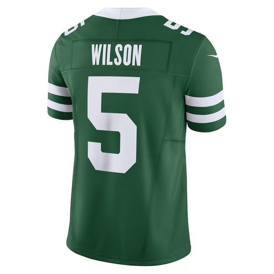 NY.Jets #5 Garrett Wilson Legacy Green Vapor F.U.S.E. Limited Jersey