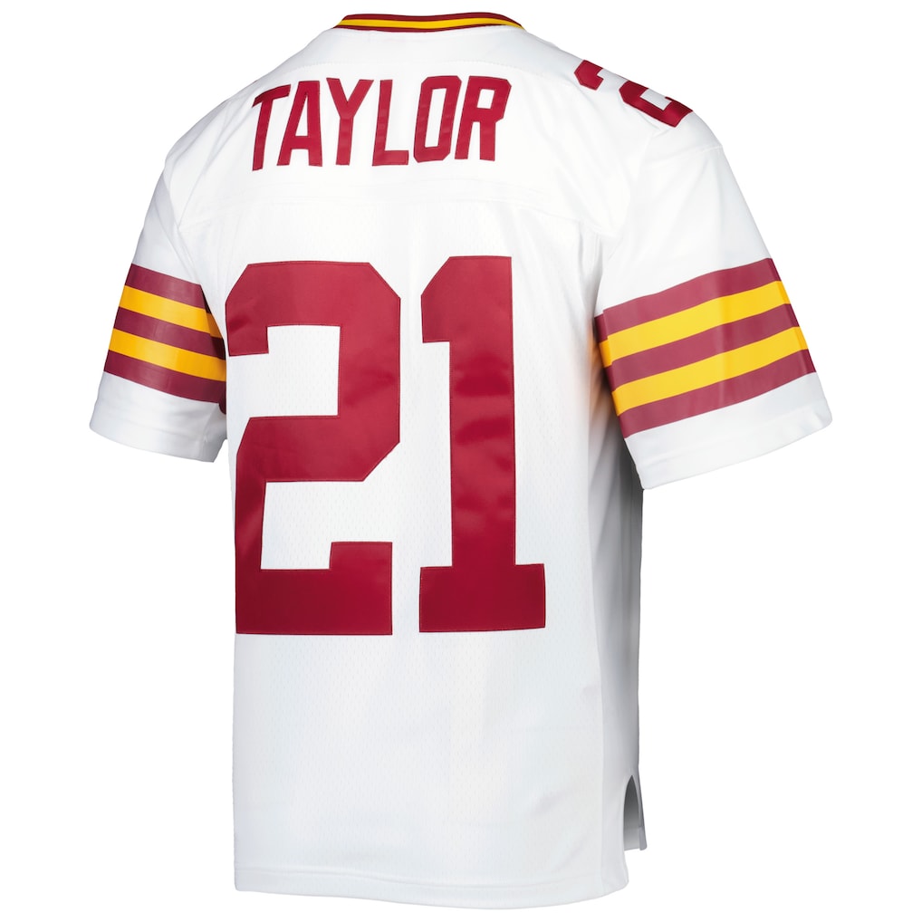 W.Commanders#21 Sean TaylorMitchell & Ness White Legacy Replica Jersey