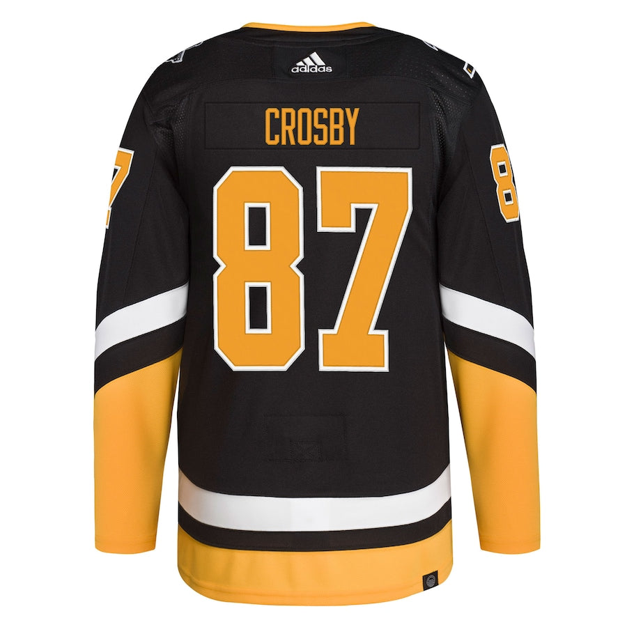 Men's Pittsburgh Penguins Sidney Crosby  Black Alternate Primegreen Authentic Player Jersey