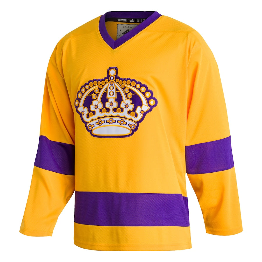 Custom Los Angeles Kings Team Classics Blank Jersey - Gold