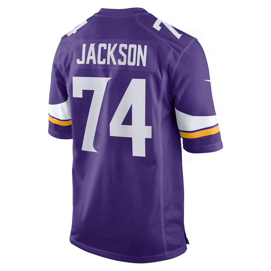 Men's Minnesota Vikings Donovan Jackson  Purple 2025 NFL Draft First Round Pick Game Jersey
