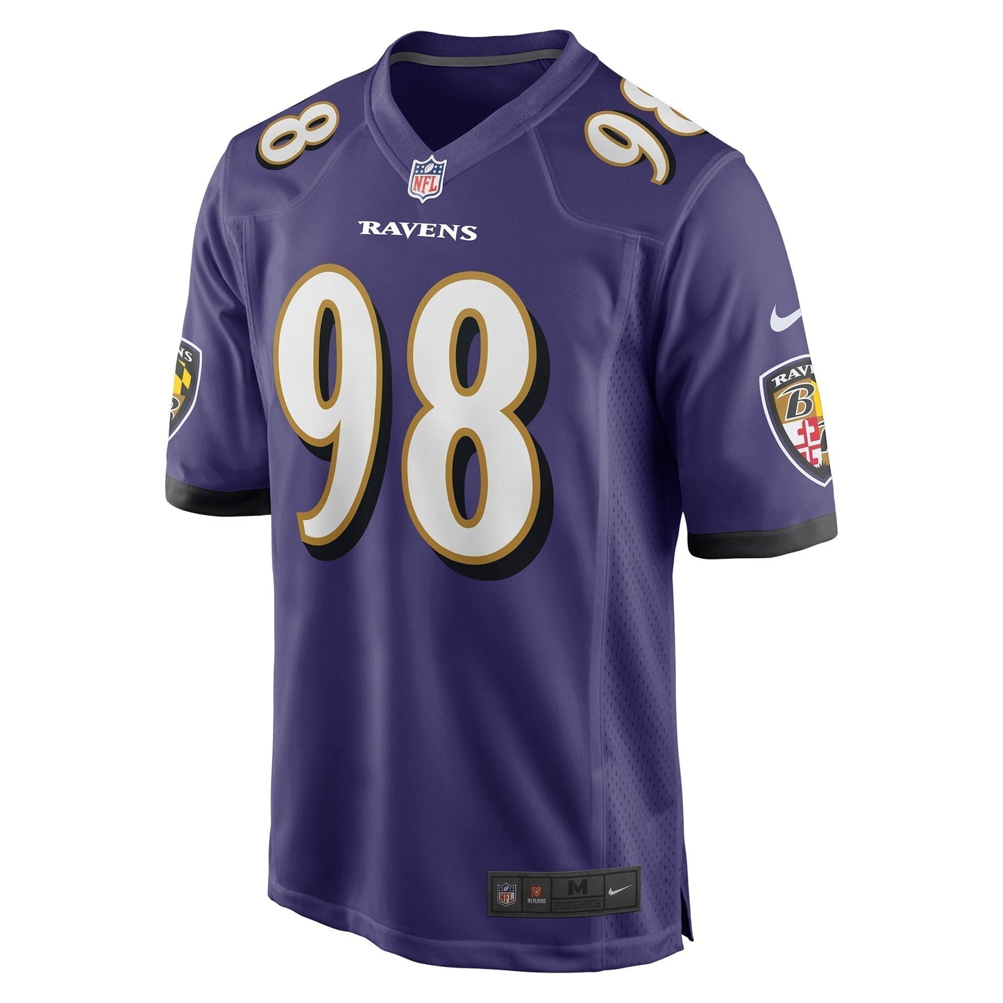 Travis Jones Baltimore Ravens    Game Jersey - Purple