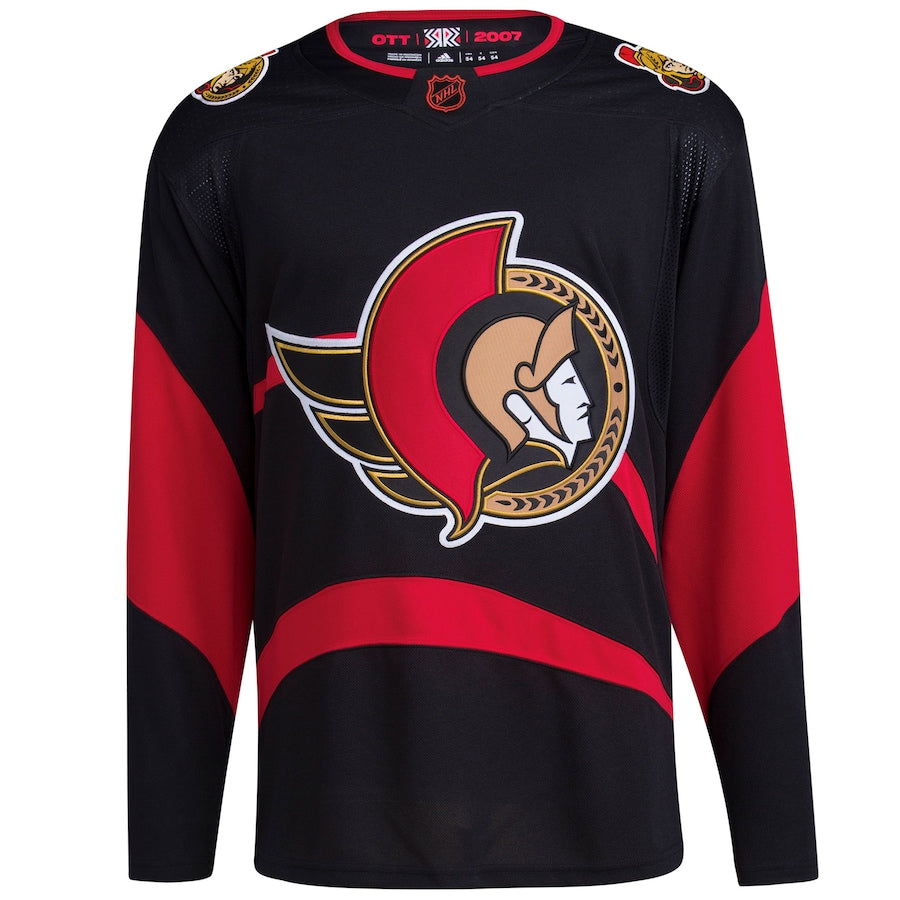 Custom Ottawa Senators Reverse Retro 2.0 Blank Jersey - Black
