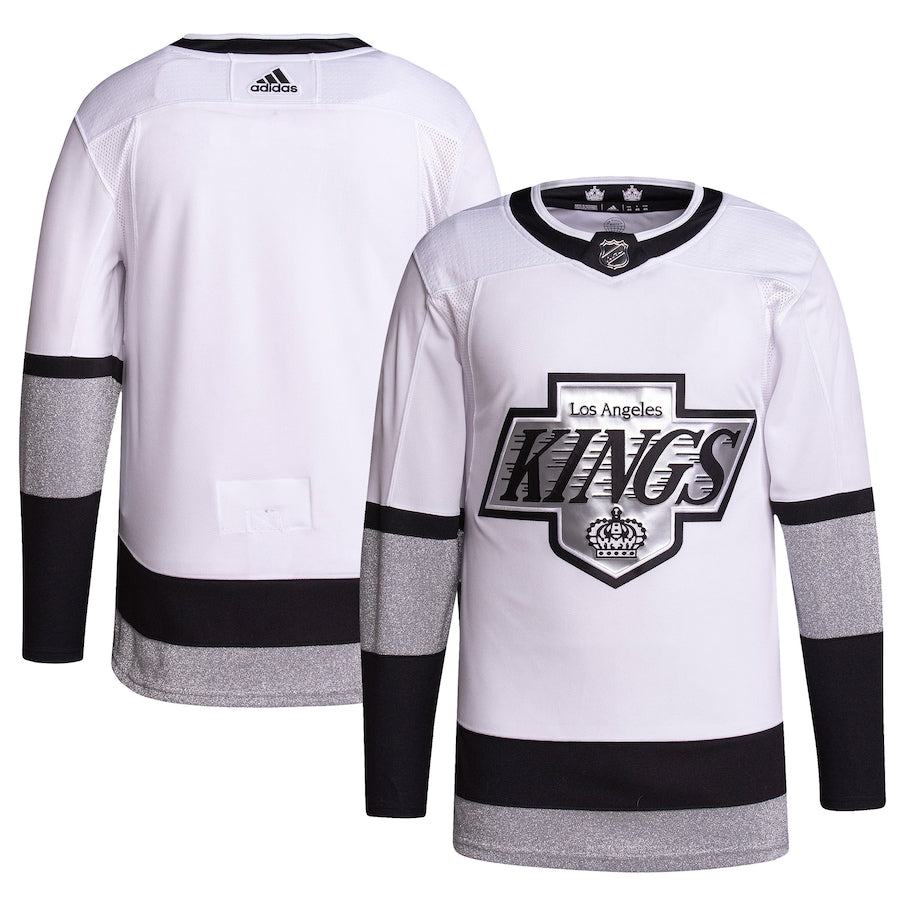 Custom Los Angeles Kings Men's 2021/22 Alternate Primegreen Jersey - White