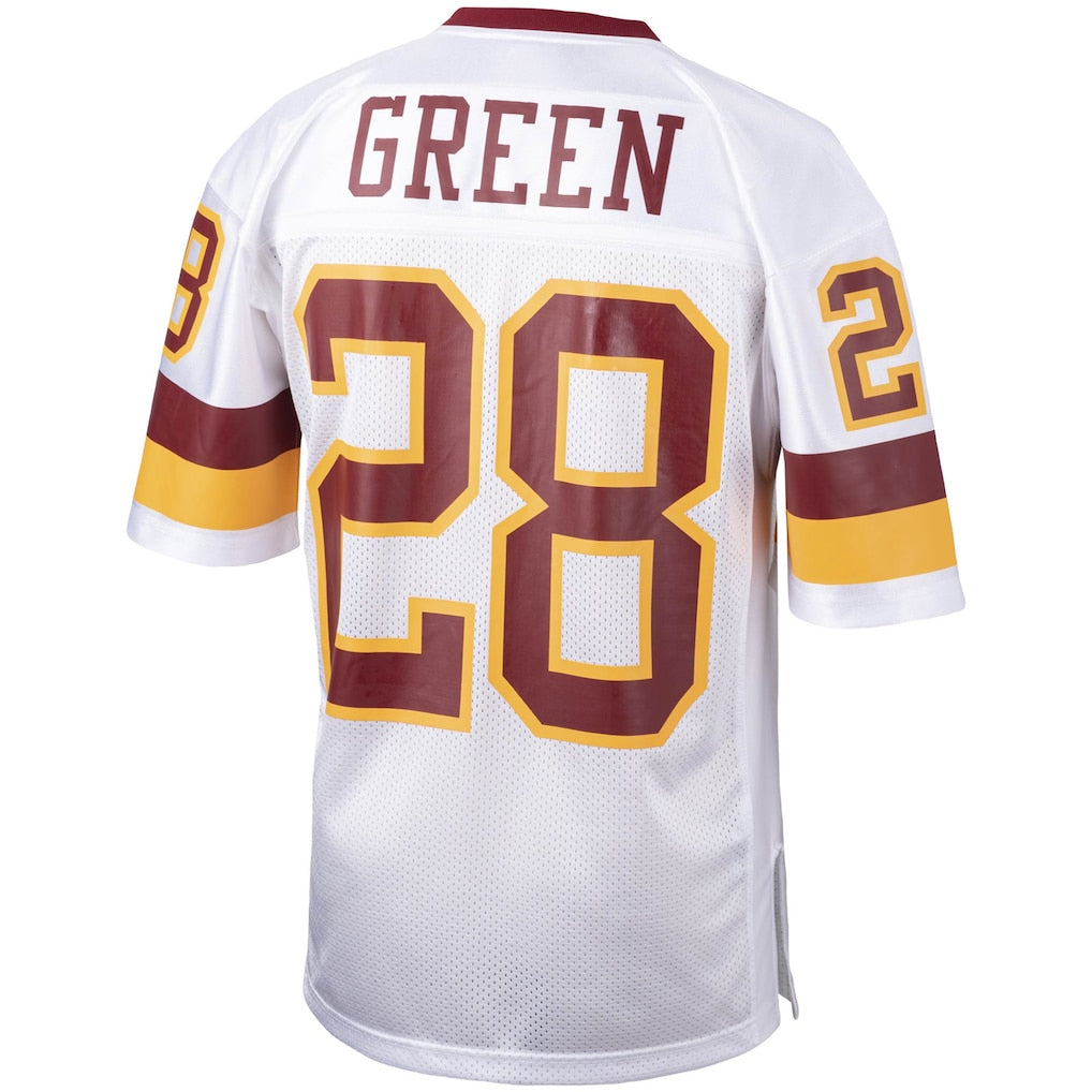 W.Commanders #28 Darrell Green 1991 Mitchell & Ness White Authentic Throwback Retired Player